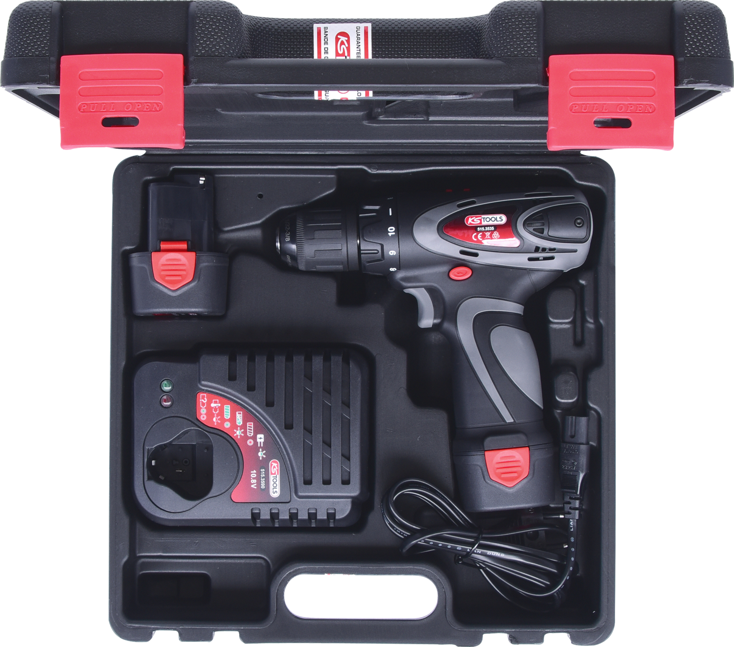 KS Tools Akku-Bohr-Schrauber, 24Nm, 1.870 U-min 10,8V, mit 1 Akku und 1 Ladegerät