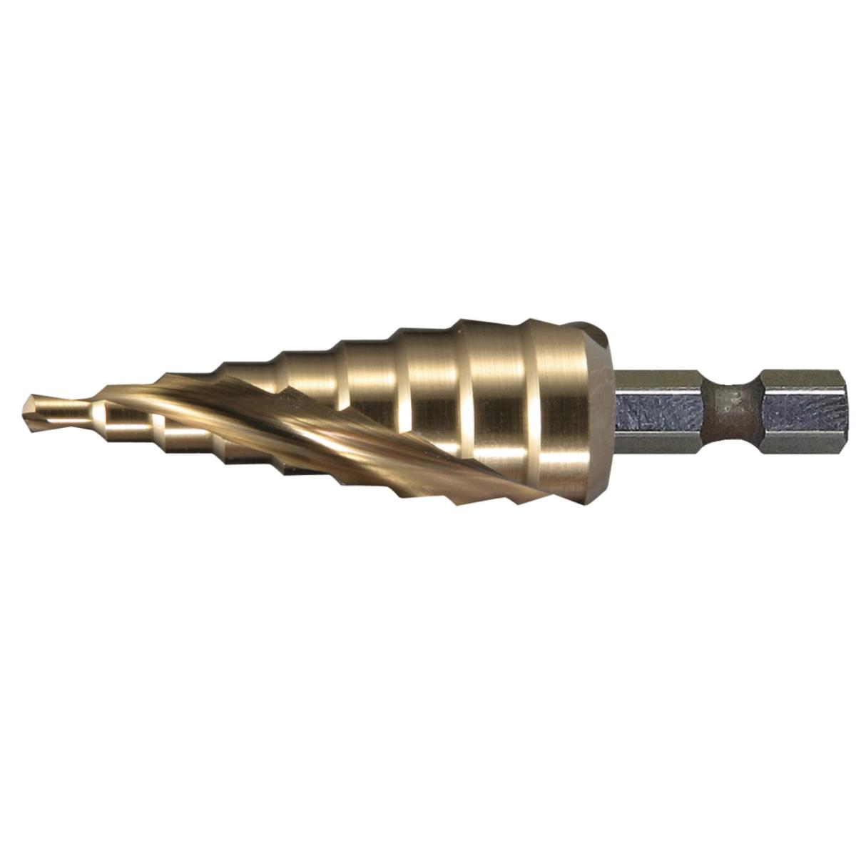 Makita Stufenbohrer 1/4 Zoll - Ø 4-12 mm - 9-stufig - HSS-TiN - spiralförmig - D-40179