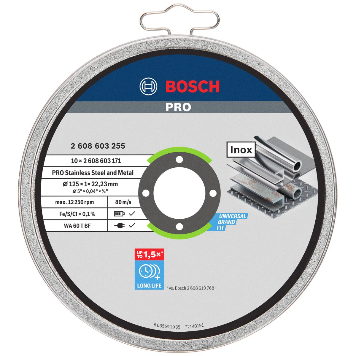 Bosch PRO Trennscheibe gerade Standard for Inox - Rapido WA 60 T BF