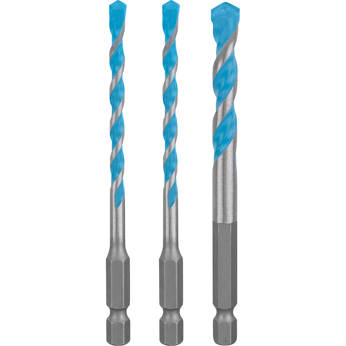 Bosch EXPERT HEX-9 MultiConstruction Bohrer-Set, 3-tlg., für Dreh- und Schlagbohrer
