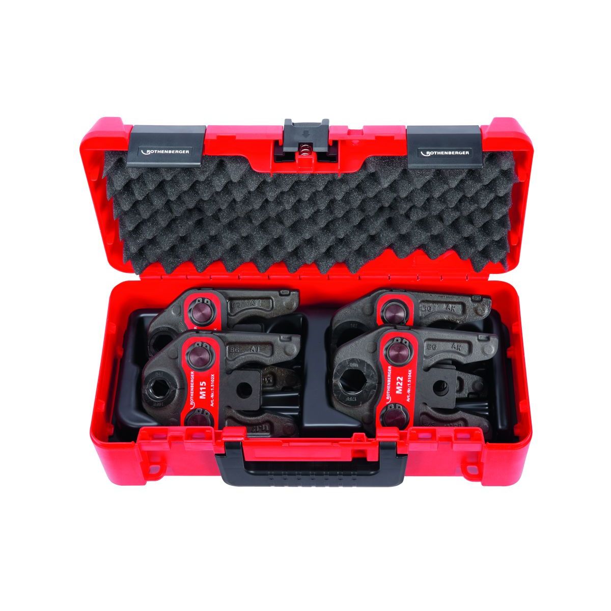 Rothenberger Pressbackenset Standard, M15-18-22-28mm