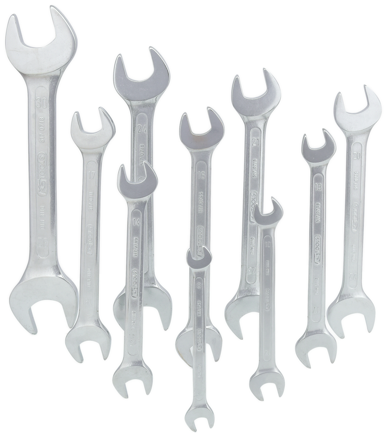 KS Tools Doppel-Maulschlüssel-Satz, 10-tlg 8-32mm