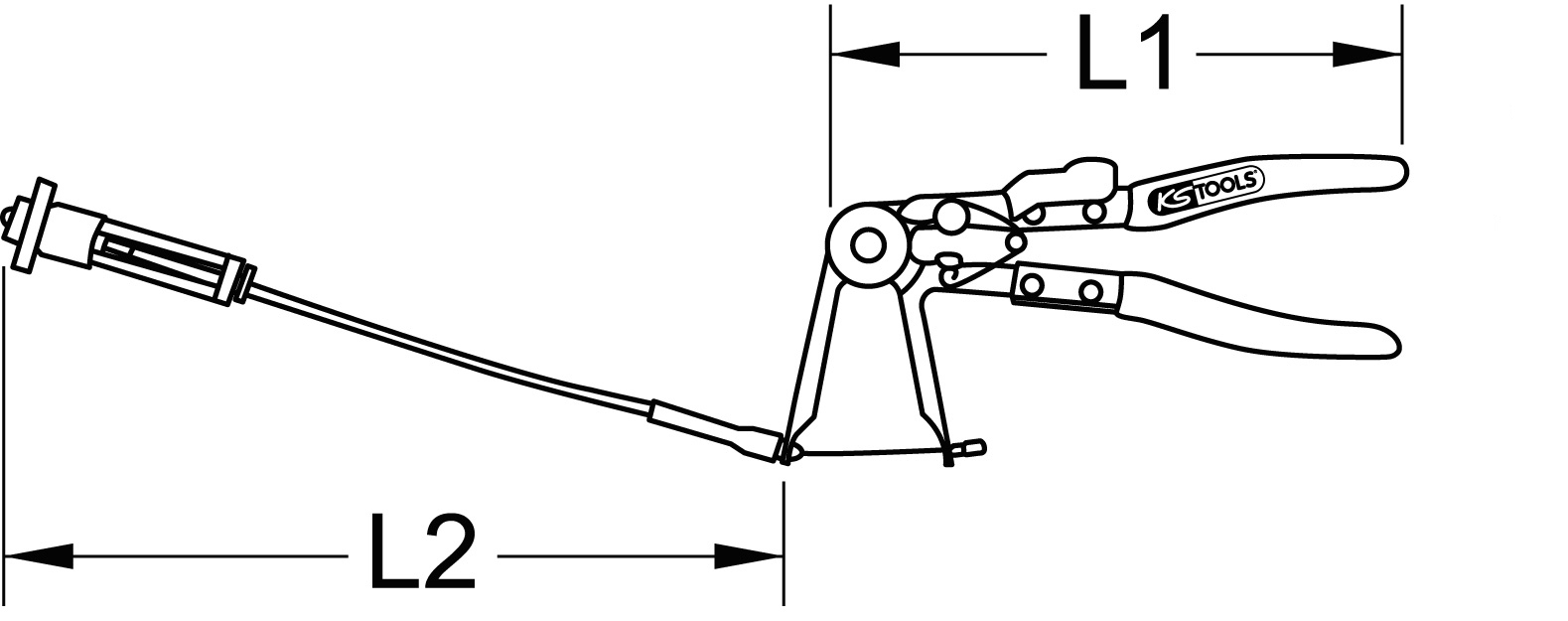 KS Tools Schlauchschellenzange