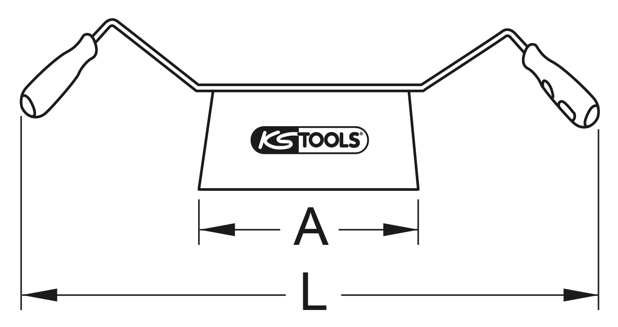 KS Tools BRONZEplus Zugmesser 650 mm 