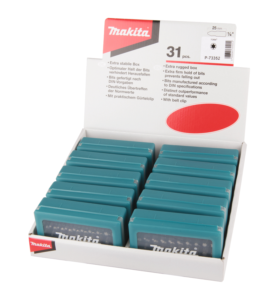 Makita Bit-Set, 31-teilig - T - P-73352