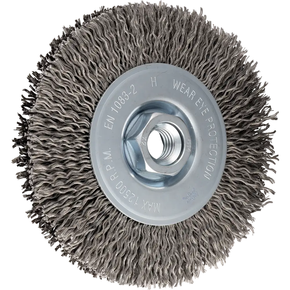 PFERD TOOLS Rundbürste ungezopft RBU Ø 115x15 mm M14 Edelstahl-Litzen-Draht-Ø 0,25 mm Winkelschleifer