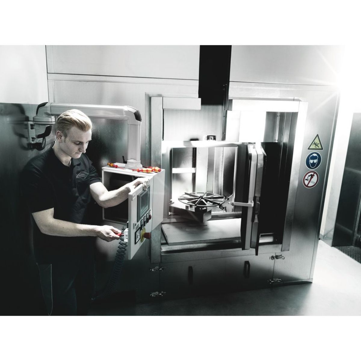 Wera 160 iS/7 Rack Schraubendrehersatz Kraftform Plus Serie 100 + Phasentester, Rack, 7-tlg