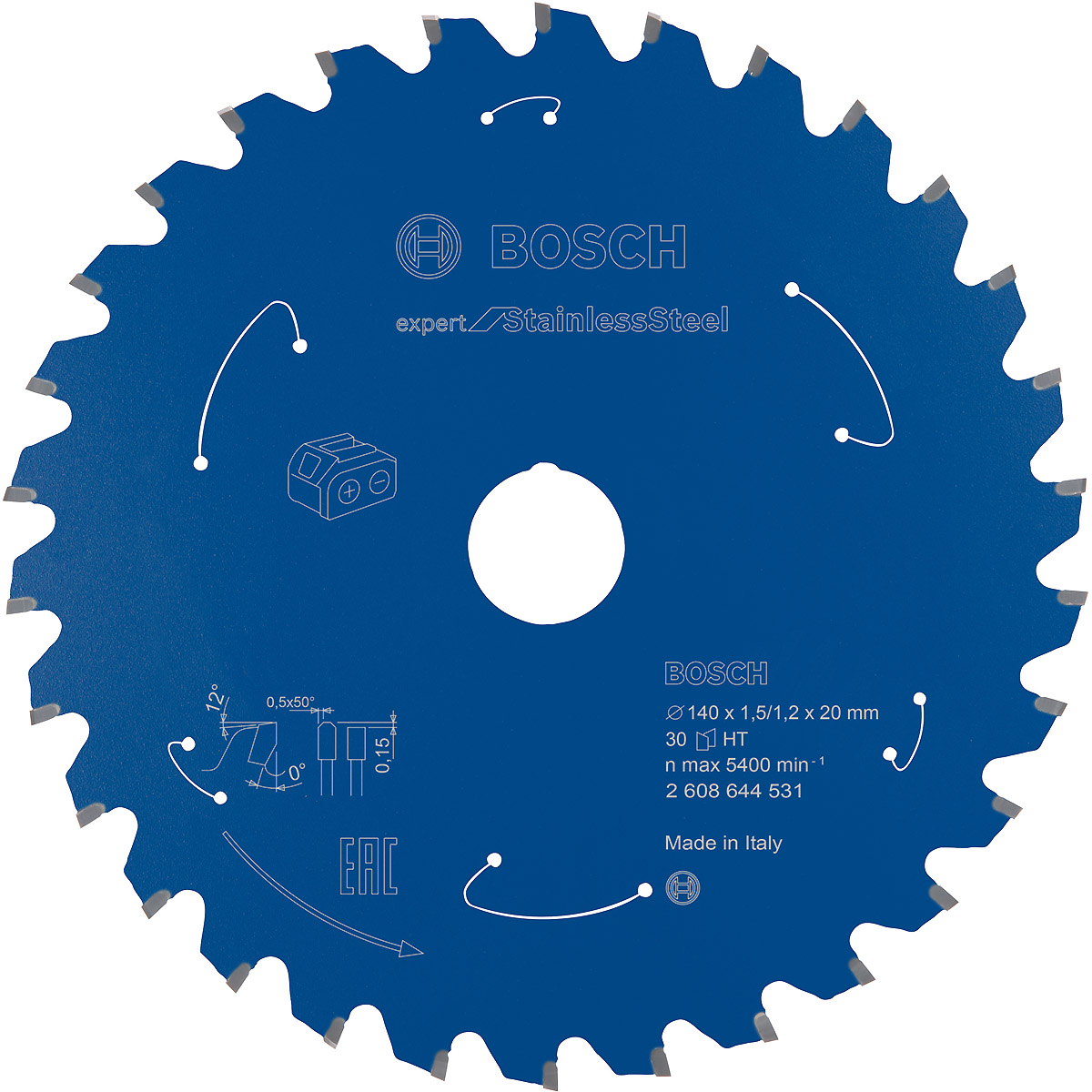 Bosch Akku-Kreissägeblatt Expert for Stainless Steel