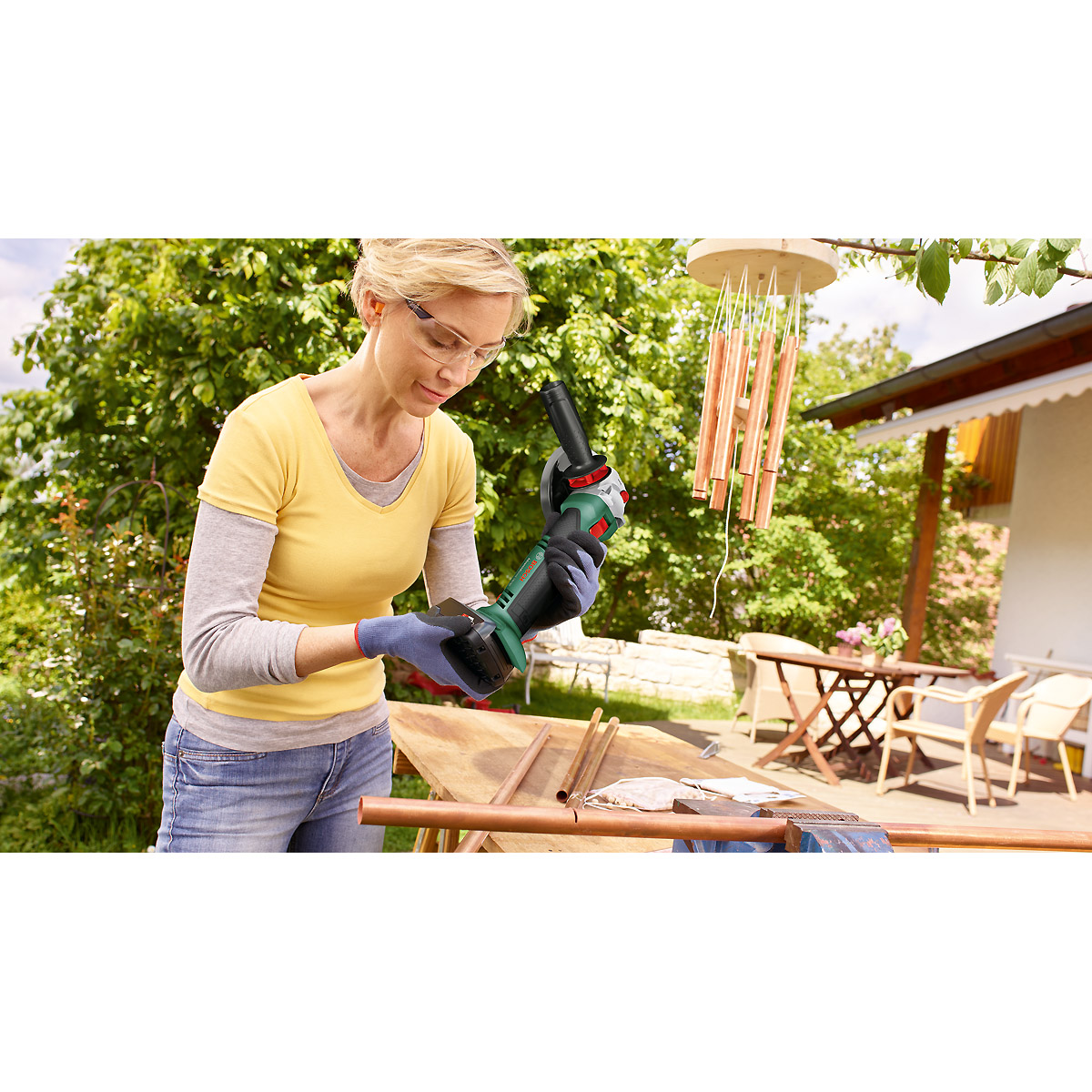 Bosch Akku-Winkelschleifer AdvancedGrind 18V-80
