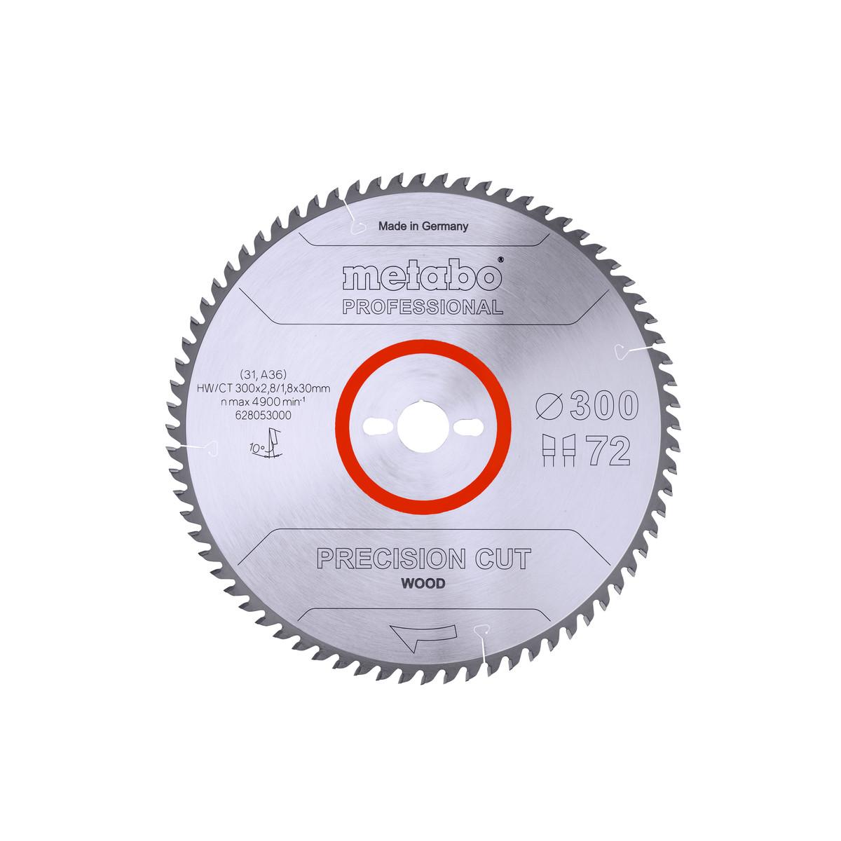 Metabo Sägeblatt precision cut wood - professional WZ 10°