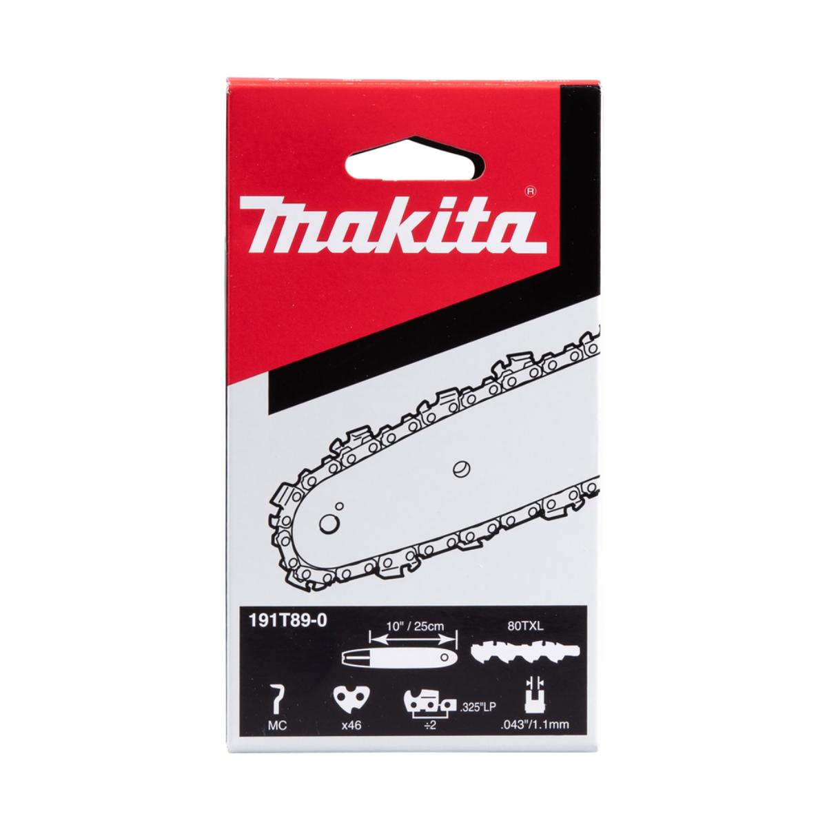 Makita Sägekette 80TXL 25cm Speed Cut - 46 TG - 1,1 mm - 0,325 ZollLP - Mikro-Halbmeißel - 191T89-0