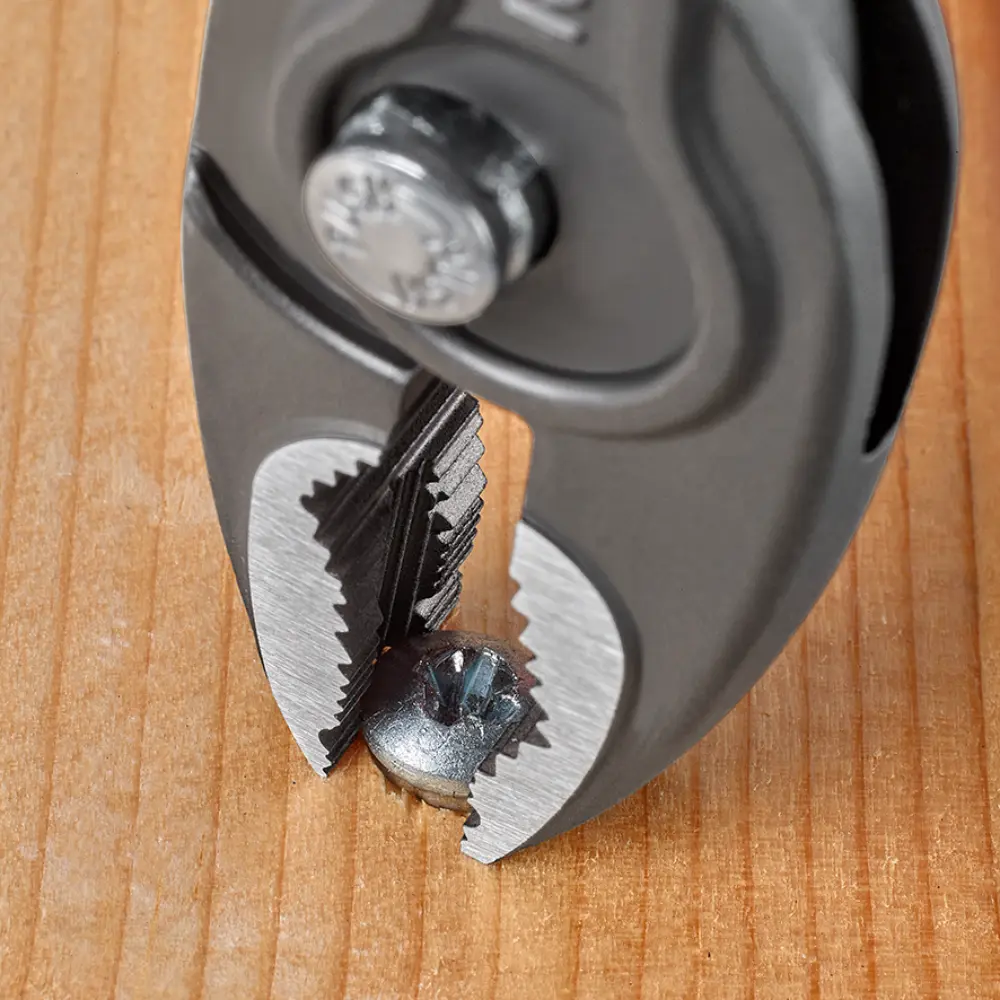 KNIPEX TwinGrip Front- und Seitengreifzange mit Comfort-Griffen grau atramentiert 150 mm