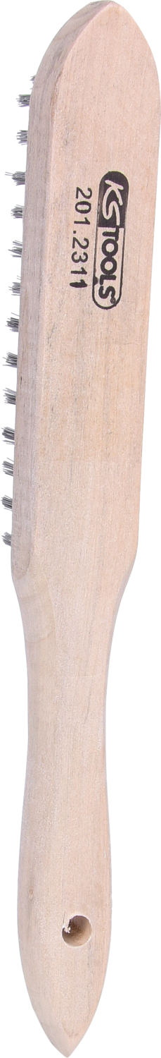 KS Tools Stahl-Handdrahtbürste 4-reihig, 290mm