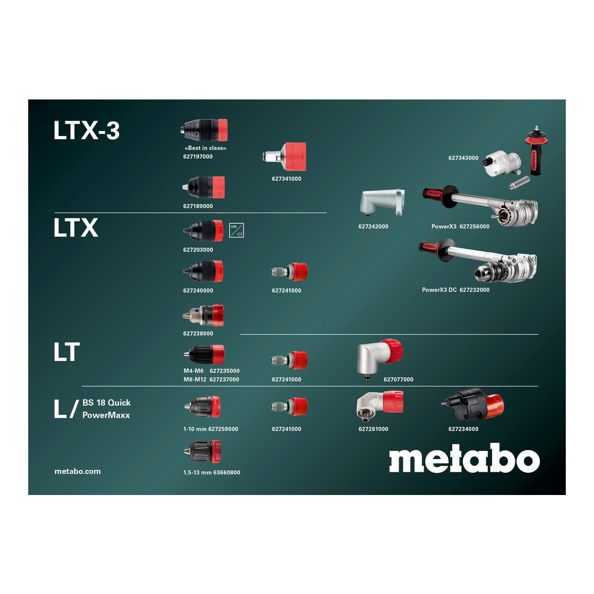 Metabo Akku-Bohrschrauber BS 18 L Quick - 2x 2Ah Li-Power, SC 30, metaBOX 145