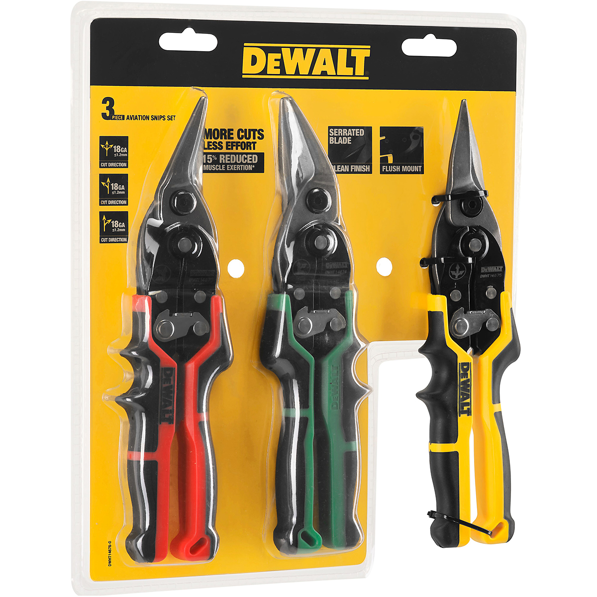 DEWALT Blechschere ERGO 3er Pack