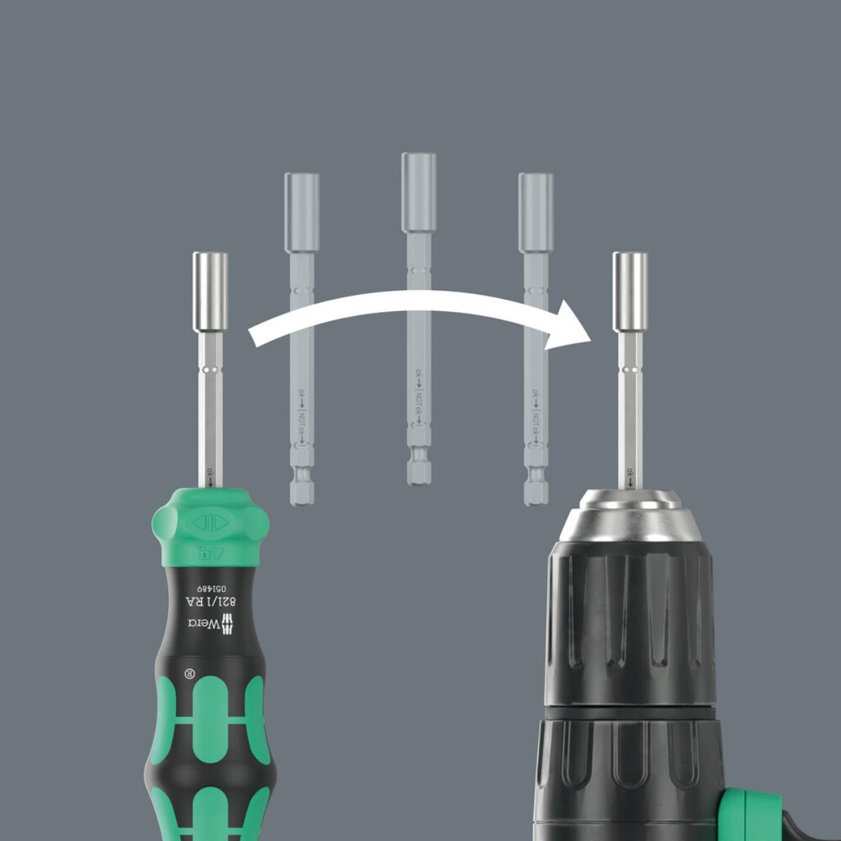 Wera Kraftform Kompakt 28 RA mit Tasche, 6-teiliges Set