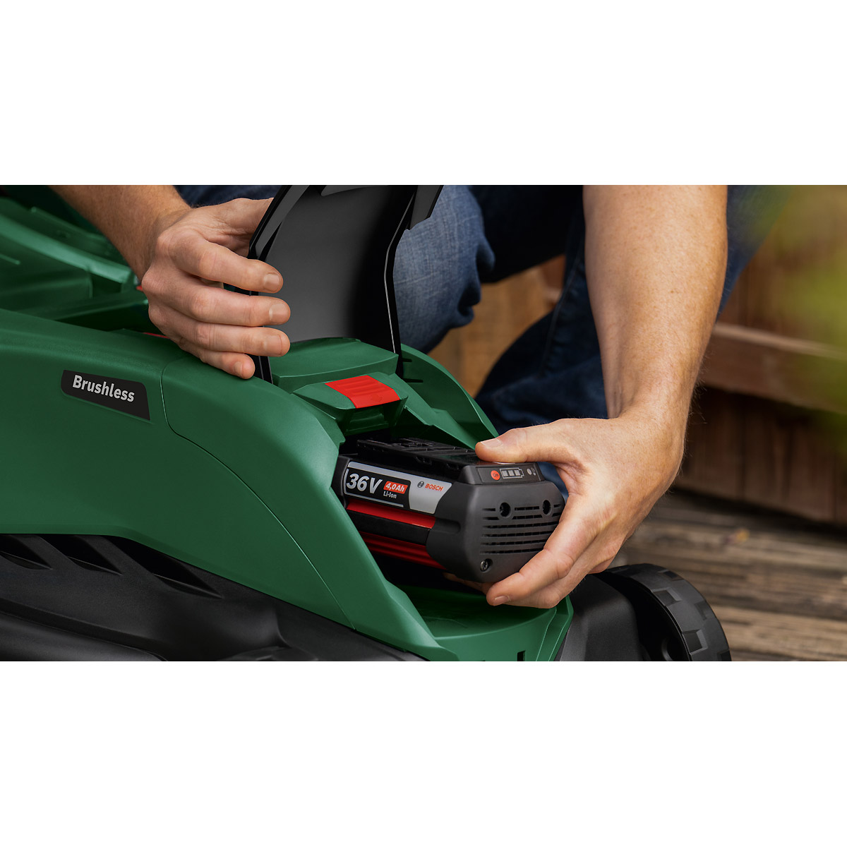 Bosch Akku-Rasenmäher AdvancedRotak 36V-40-650, 2 x Akku 36V 2,0Ah