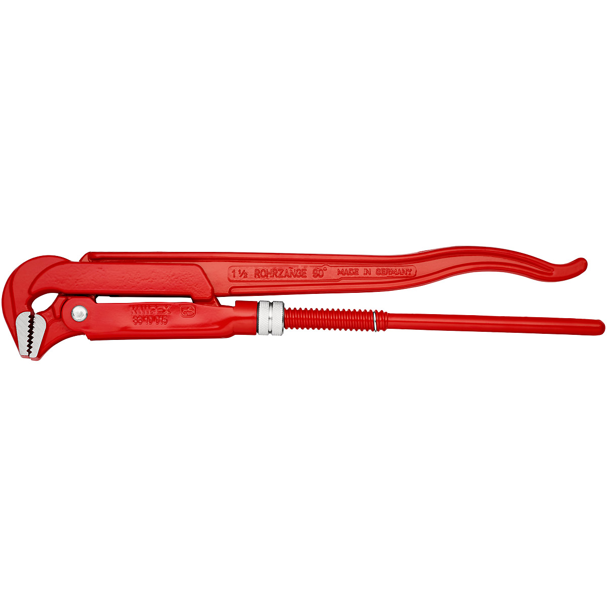 KNIPEX Rohrzange 90° 420 mm rot pulverbeschichtet