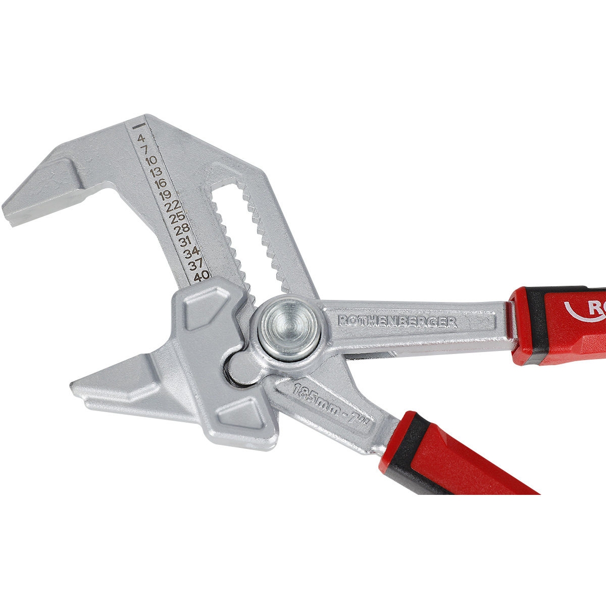 Rothenberger ROFAST Zangenschlüssel, 7" 2K, mit Schonbacken 2K Handgriffe , 3 Paar