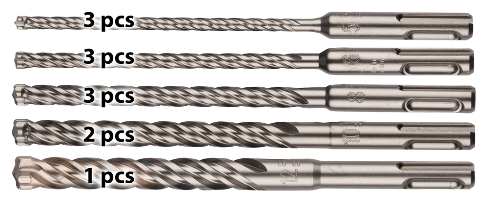 Makita Hammerbohrer NEMESIS II, SDS-PLUS - 12-teilig - B-59025