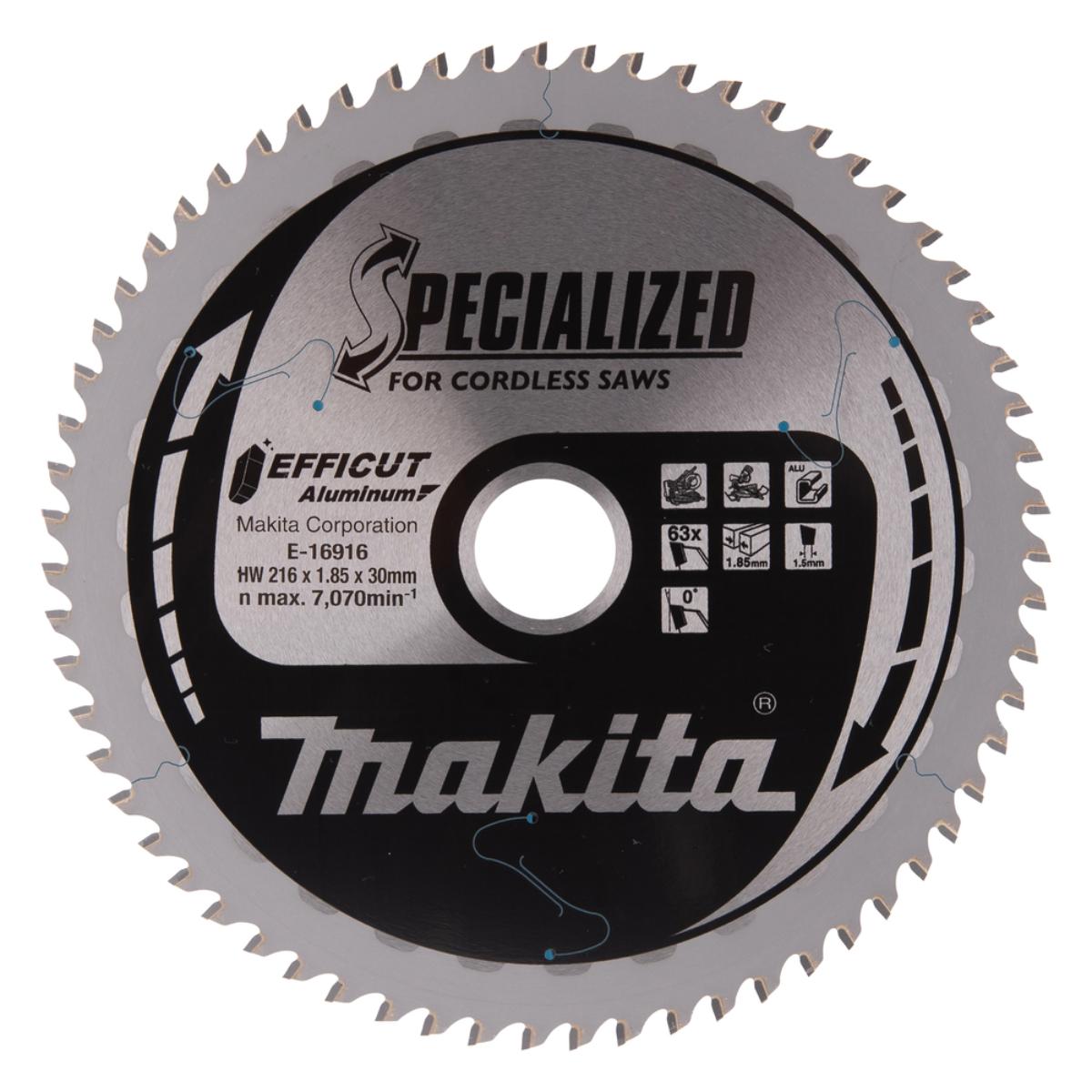 Makita EFFICUT Sägeblatt 216x30x63 Aluminium - E-16916