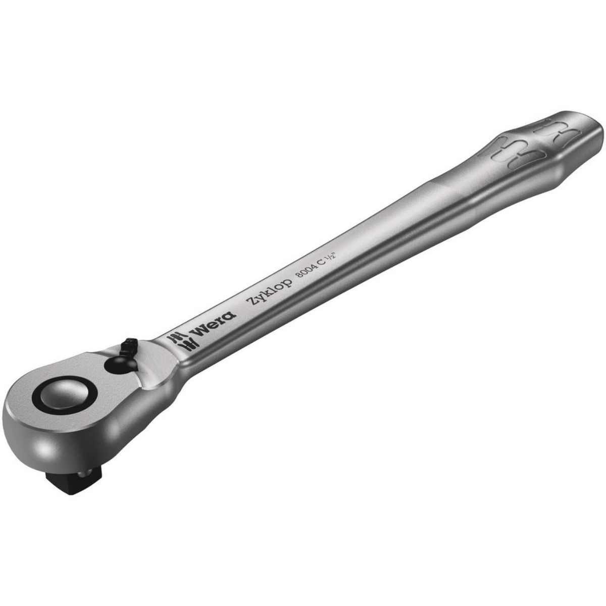 Wera 8004 C Zyklop Metal-Knarre mit Umschalthebel mit 1/2"-Antrieb
