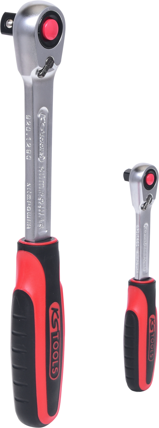 KS Tools SlimPOWER Umschaltknarren-Satz, 2-tlg1/4"+1/2"
