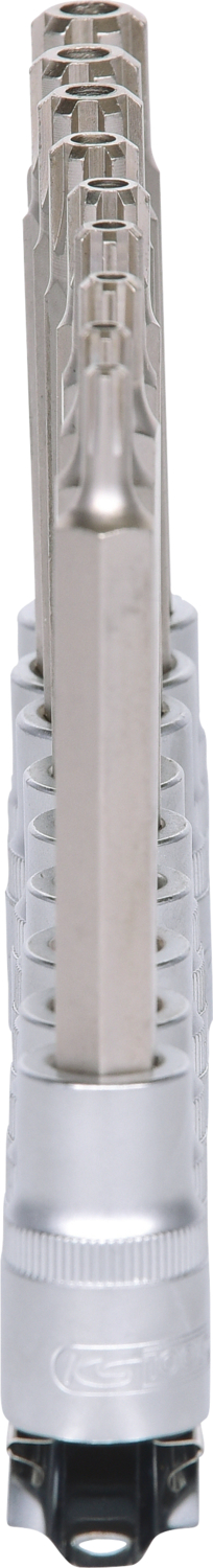 KS Tools 1/2" RIBE-Bit-Stecknuss-Satz, lang, 9-tlg
