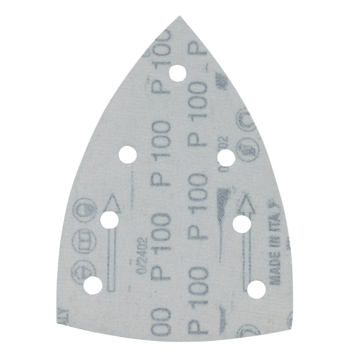 Makita Schleifpapier 100x150mm, Körnung A100,Klett, 7 Loch, 10 Stück