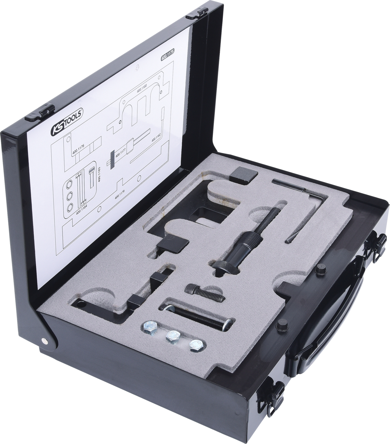 KS Tools Motoreinstell-Werkzeug-Satz für BMW, 14-tlg