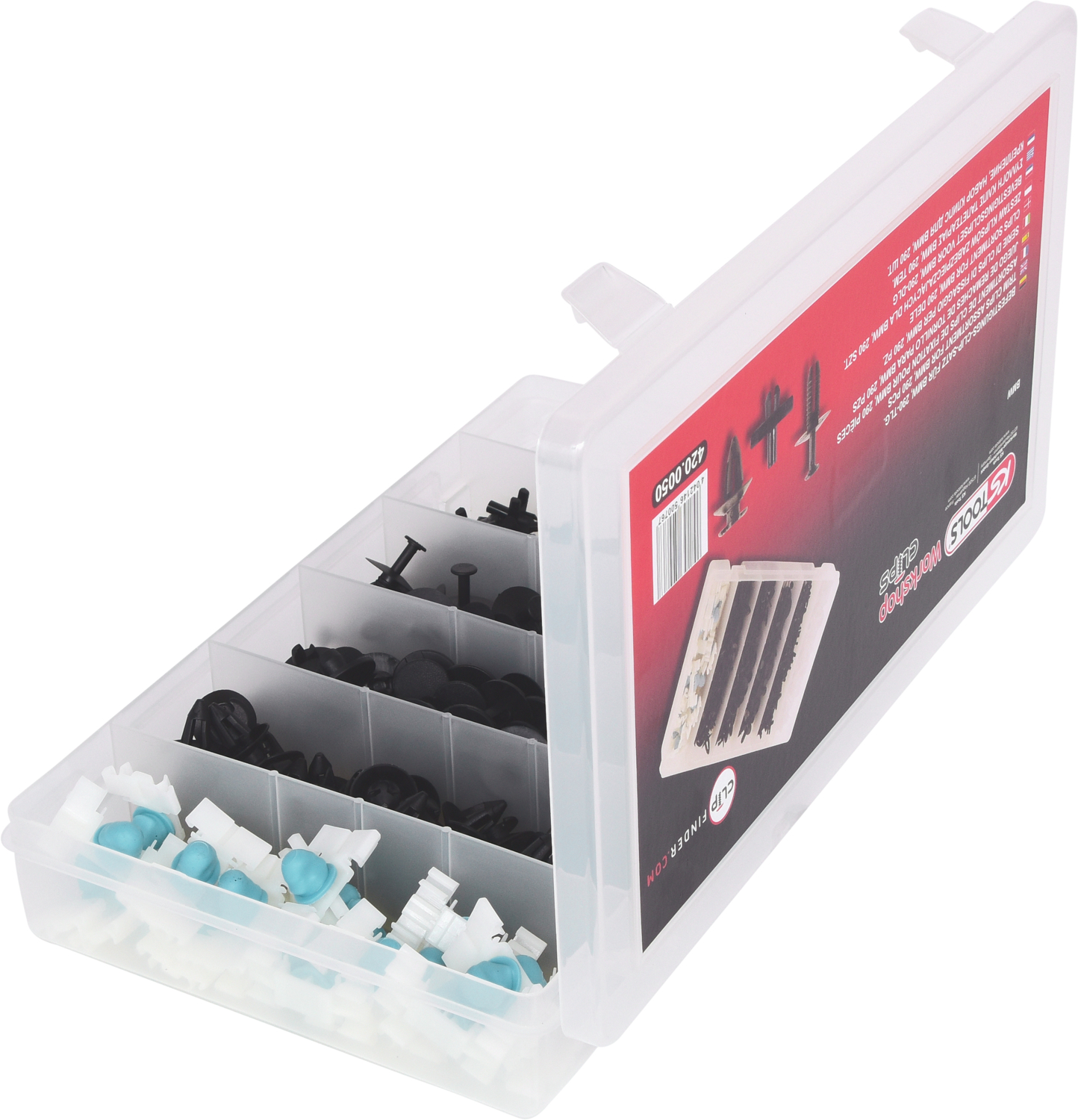 KS Tools Befestigungs-Clip-Satz für BMW, 290-tlg