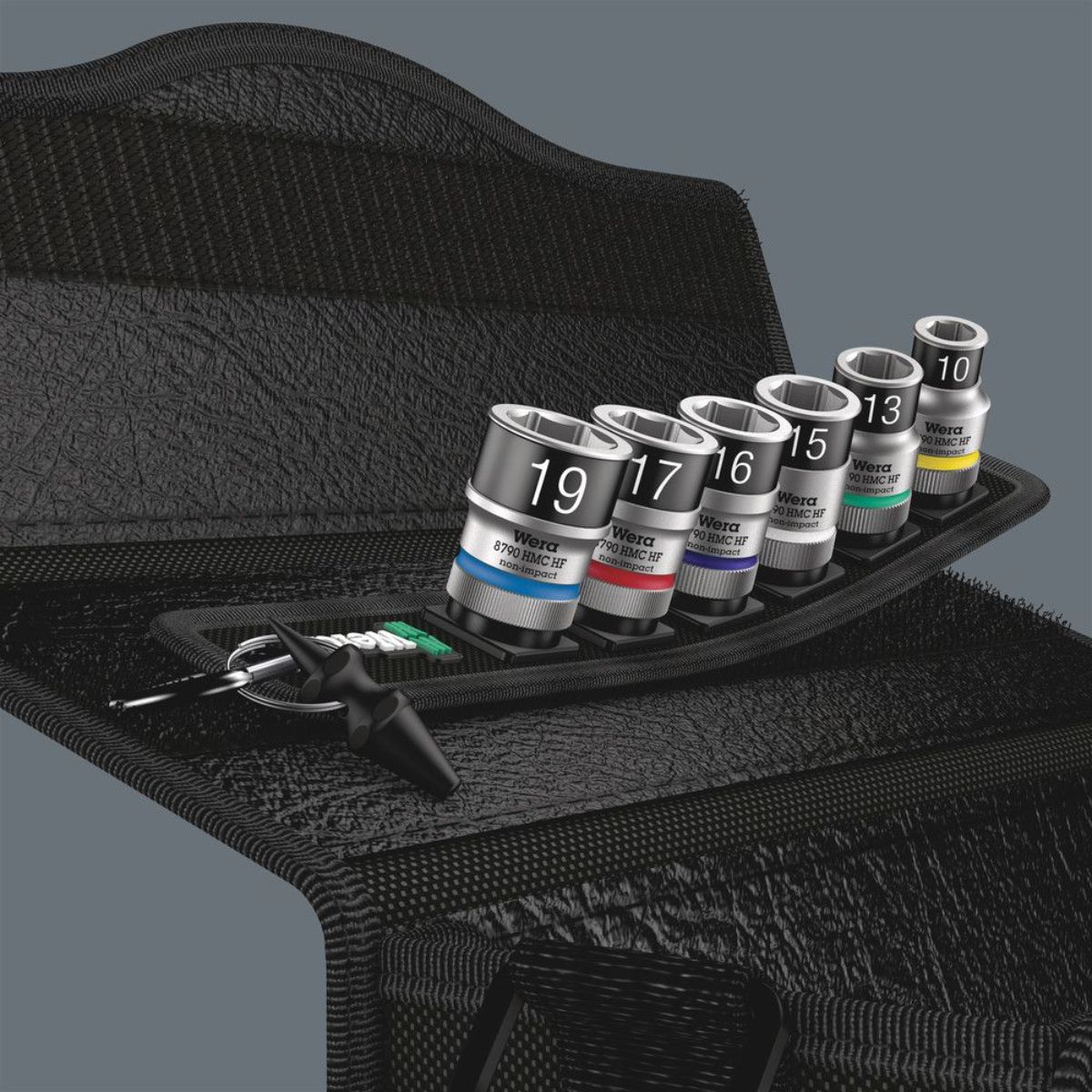 Wera Belt C 1 Zyklop Steckschlüsseleinsatz-Satz, mit Haltefunktion, 1/2"-Antrieb, 7-teilig