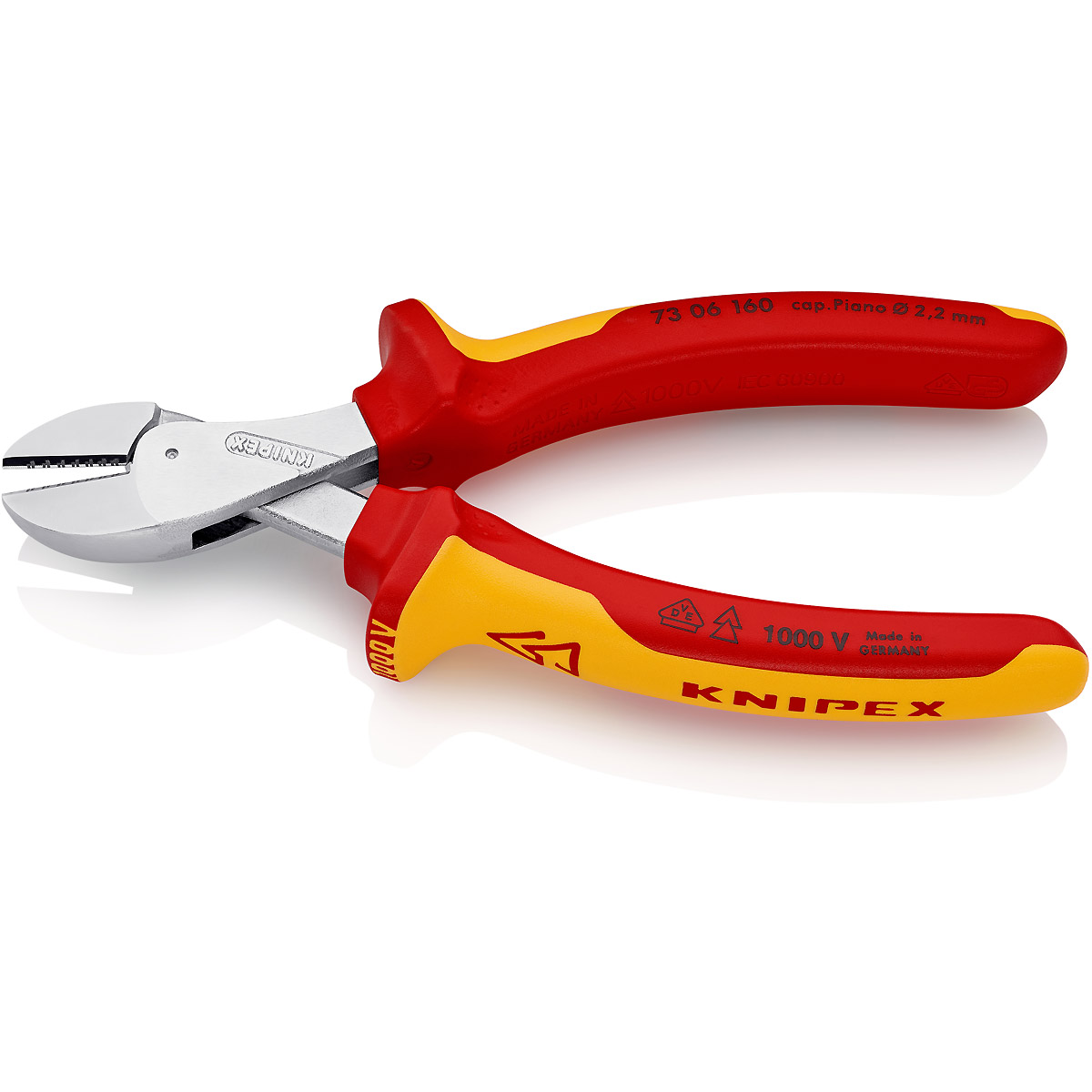 KNIPEX X-Cut Kompakt-Seitenschneider verchromt
