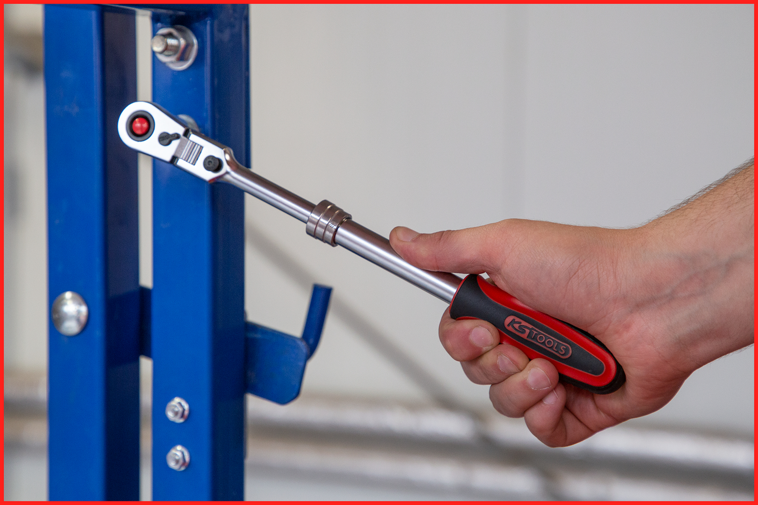 KS Tools 3/8" SlimPOWER Teleskop-Gelenk-Umschaltknarre, 72 Zahn