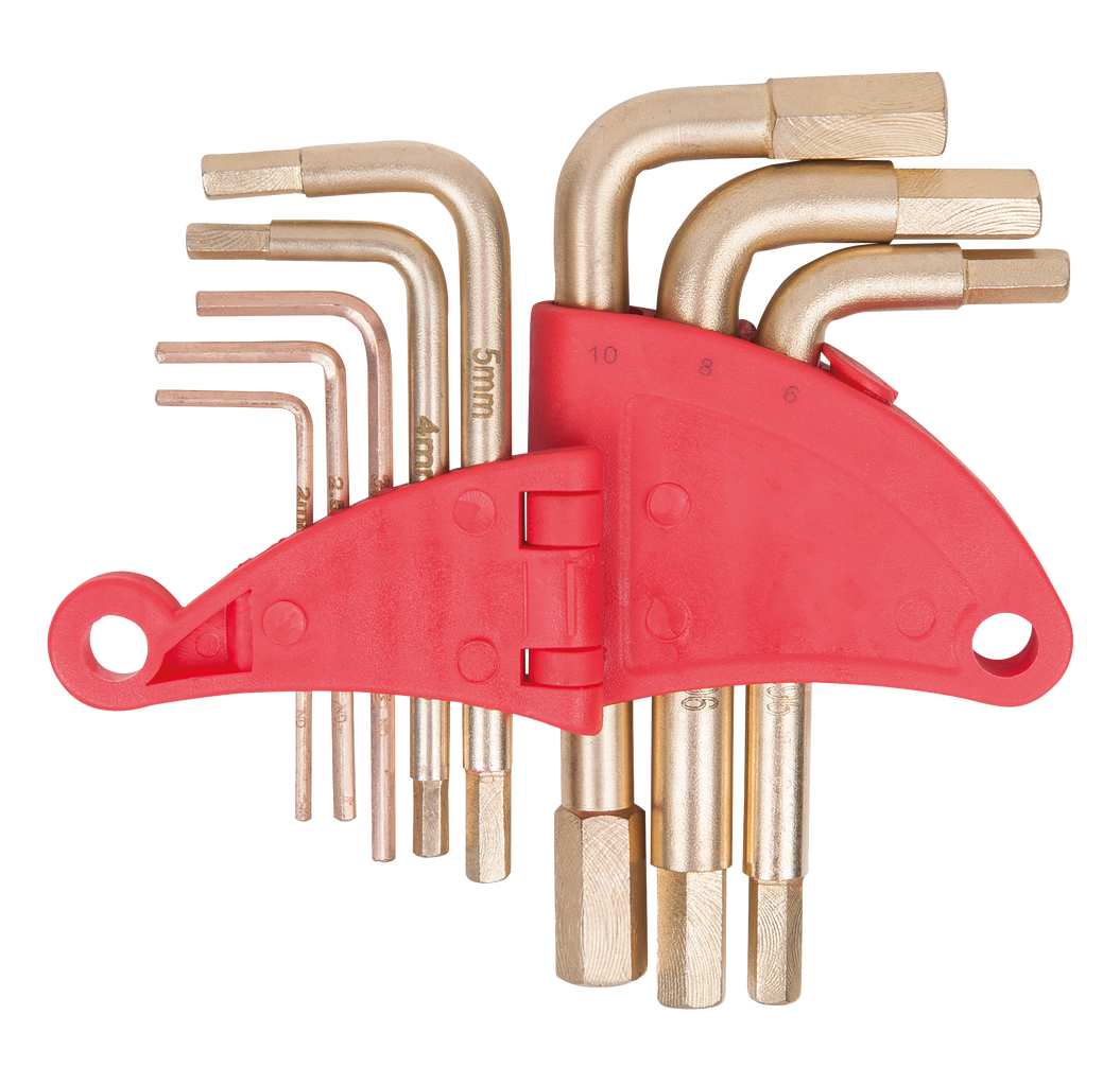 KS Tools BRONZEplus Innensechskant-Winkelstiftschlüssel-Satz 8-tlg 