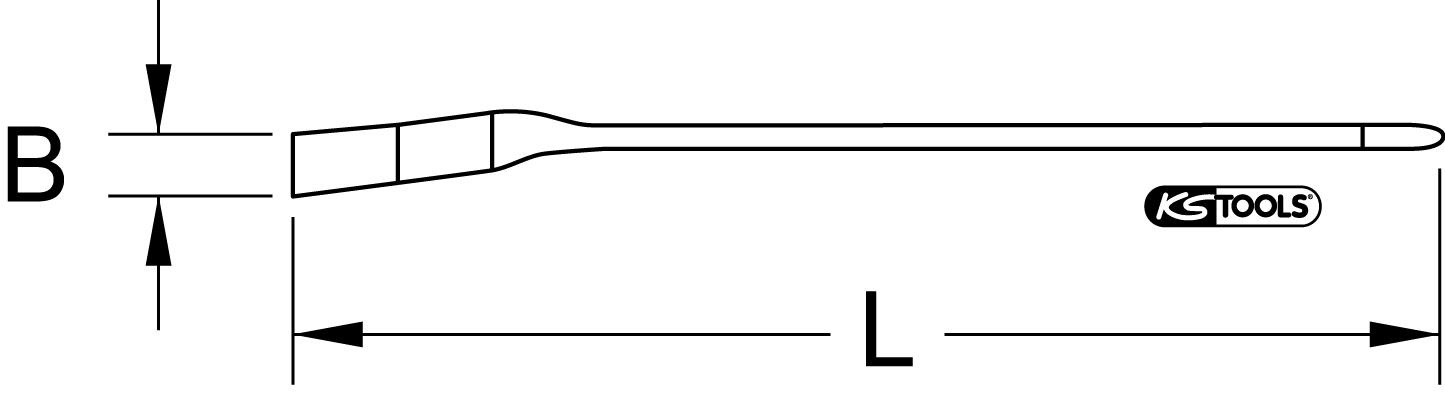 KS Tools Staubpinsel mit Schutzisolierung, gebogen