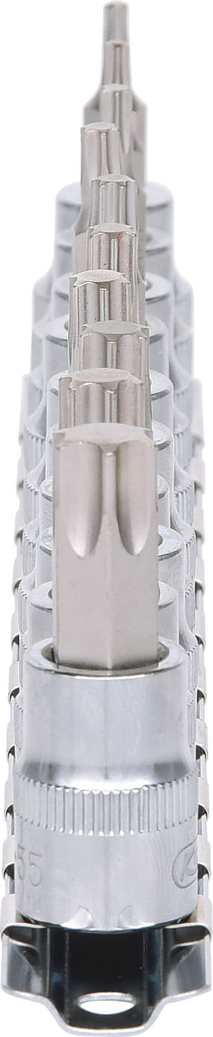 KS Tools 3/8" CHROMEplus Bit-Stecknuss-Satz Torx, 10-tlg T10-T55