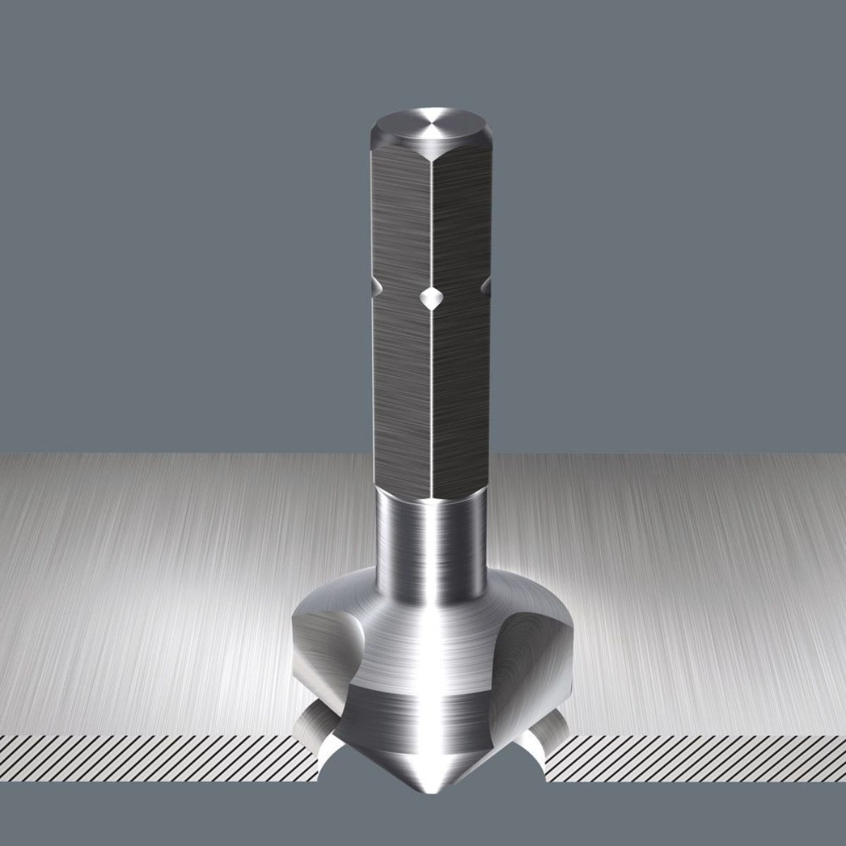 Wera 846 3-nutige Kegelsenker-Bits