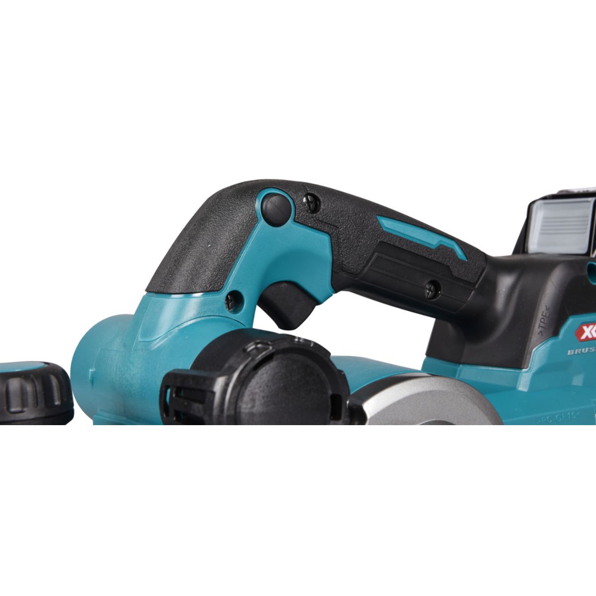 Makita Akku-Hobel 40V max. / 4,0 Ah, 2 Akkus + Ladegerät im MAKPAC KP001GM201