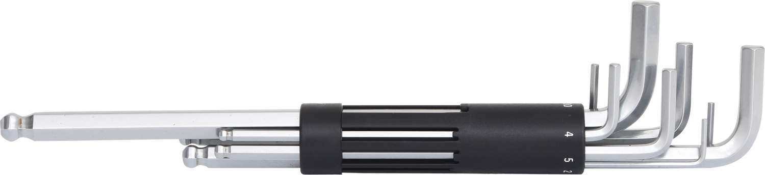 KS Tools 3 in 1 Innen6kant-Winkelstiftschlüssel-Satz,8-tlg XL, Kugelkopf