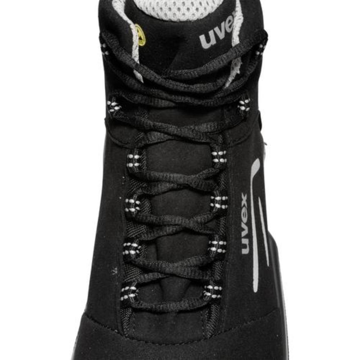 uvex motion style Sicherheitsschuh Stiefel S2, schwarz/silber