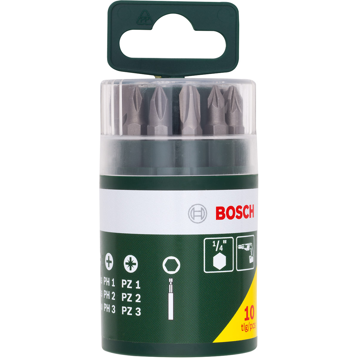 Bosch Schrauberbit-Set, 10-teilig, inklusive SL