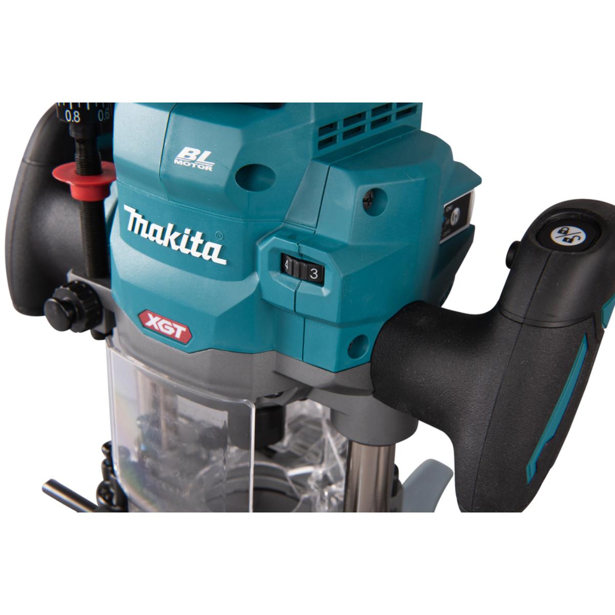 Makita Akku-Oberfräse XGT - 40V max. 12 mm - 8.000-25.000 U/min - RP001GZ