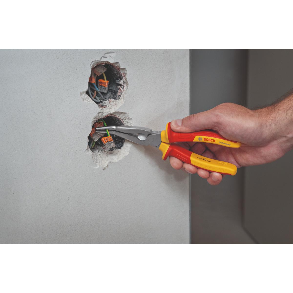 Bosch VDE-Spitzzange gebogen 40°, 200 mm