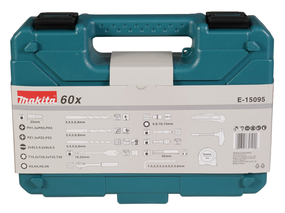 Makita Bohrer-Bit-Set - 60-tlg. - E-15095
