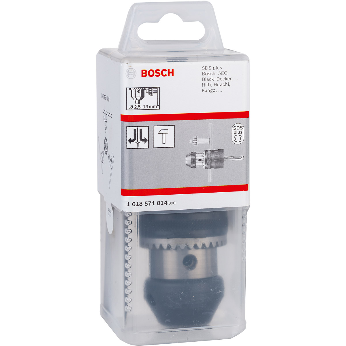 Bosch Zahnkranzbohrfutter bis 13 mm, 2,5 - 13 mm, SDS plus, mit Spannkraft-Sicherung
