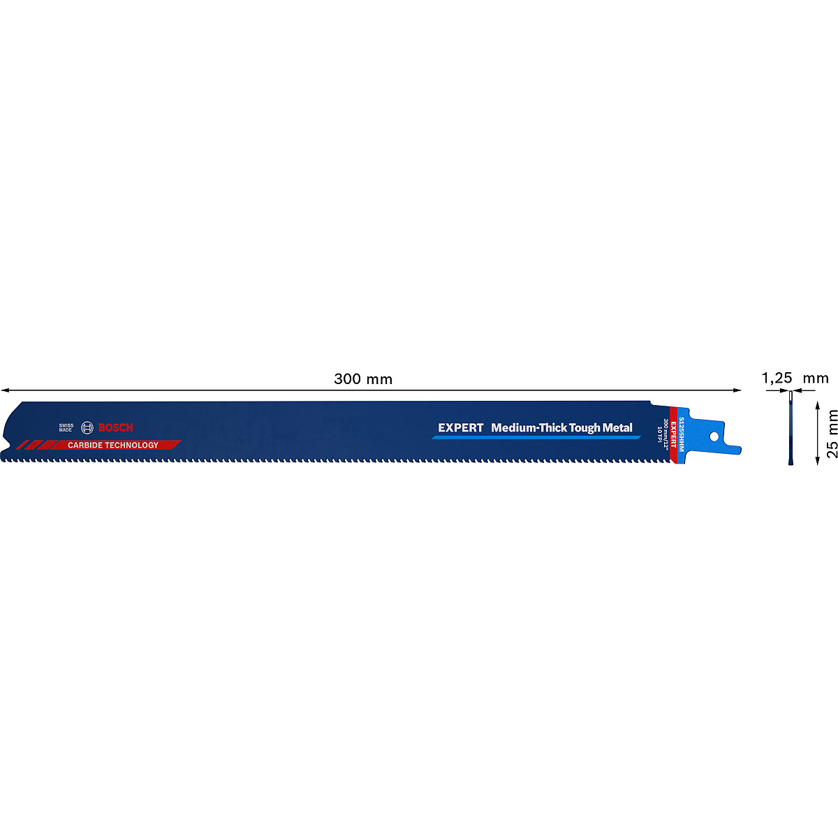 Bosch EXPERT ‘Medium-Thick Tough Metal’ S 1255 HHM Säbelsägeblatt