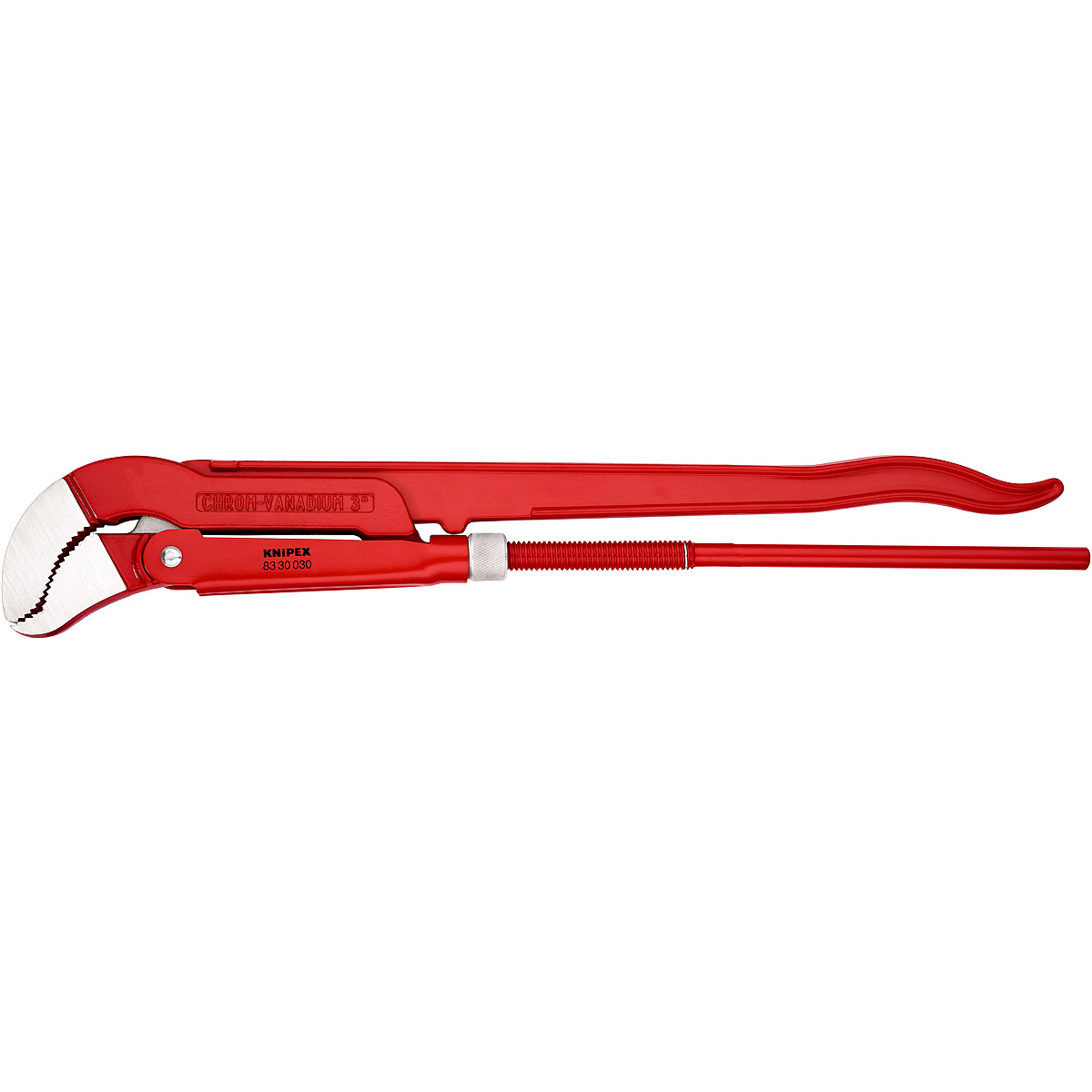 KNIPEX Rohrzange S-Maul 680 mm rot pulverbeschichtet