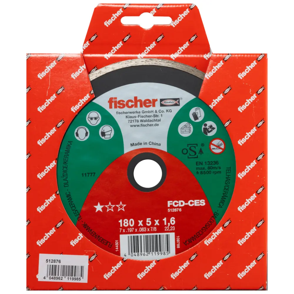 Fischer Diamanttrennscheibe CES 1,6/180