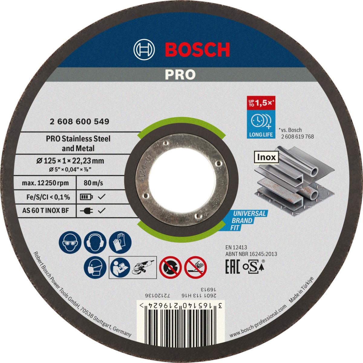 Bosch PRO Trennscheibe gerade Expert for Inox - Rapido AS 60 T INOX BF